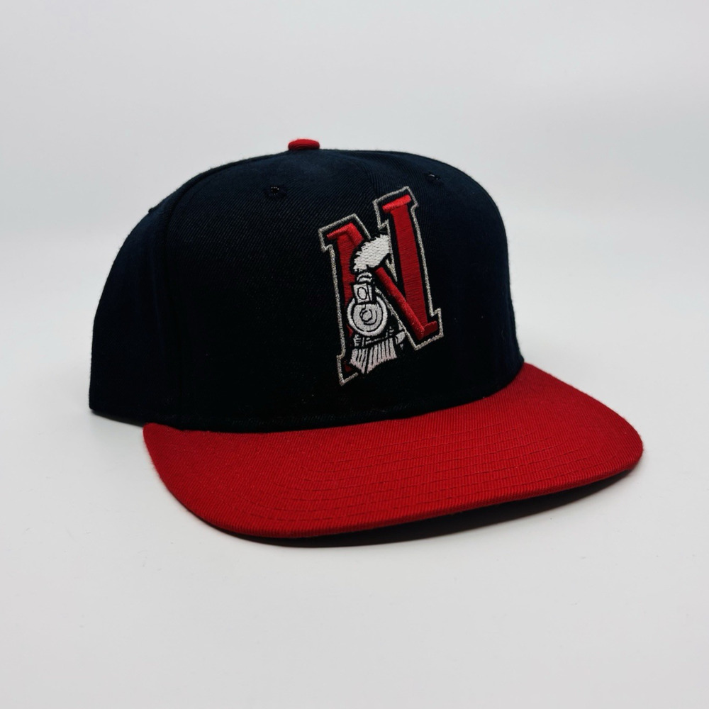 Vintage Nashville Xpress MiLB Baseball Fitted Hat Size 7 3/8 DeLong New NOS Wool